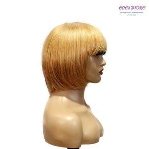 center wig machine made color wig remy hair