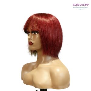 center wig machine made color wig remy hair