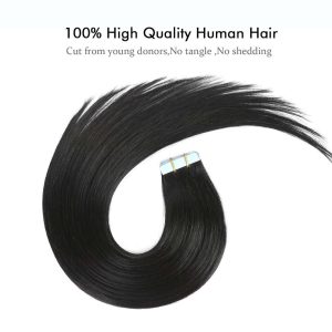 center wig asian raw hair tape in hair extensions