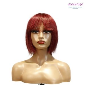 center wig machine made 99j wig remy hair h009