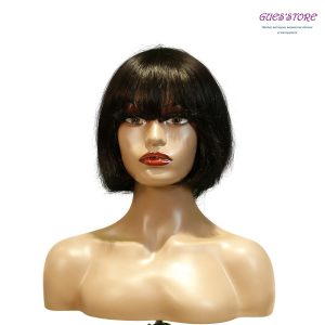 center wig machine made color wig remy hair