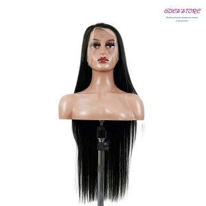 center wig 13x4 straight lace front wig natural black remy hair
