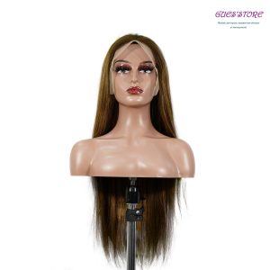 center wig 13x4 straight lace front wig m4&27 highlight remy hair 26 inch