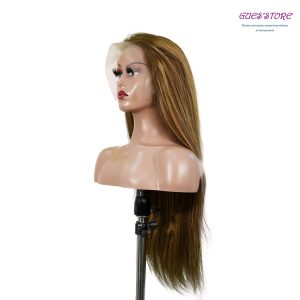 center wig 13x4 straight lace front wig m4&27 highlight remy hair 26 inch