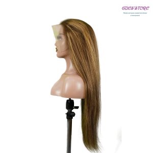 center wig 13x4 straight lace front wig m4&27 highlight remy hair 26 inch