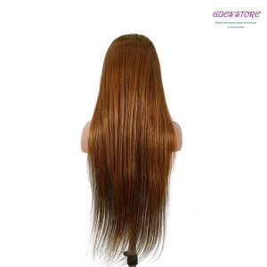 center wig 13x4 straight lace front wig 30 brown 26 inch remy hair