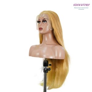 center wig 13x4 straight lace front wig 27 honey blonde remy hair